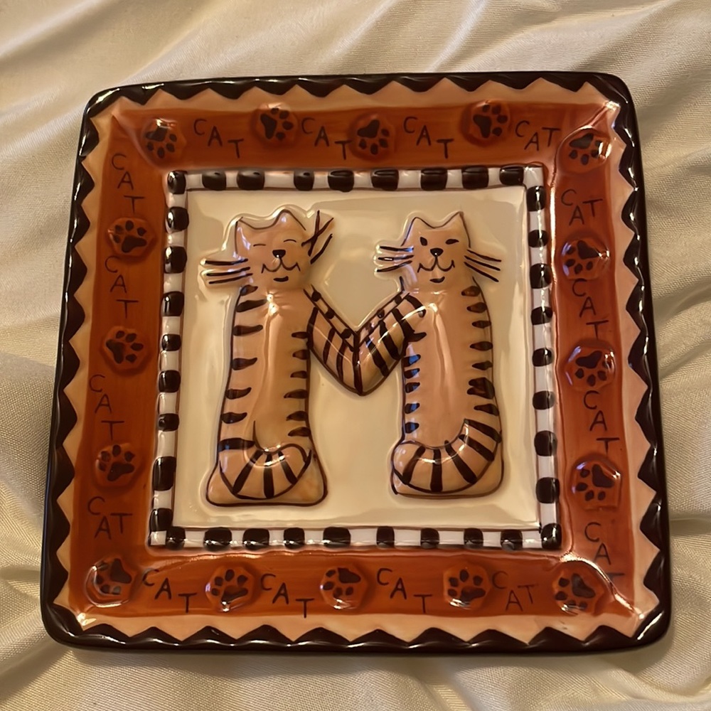 MWW Market Vintage Cat Mini Plates